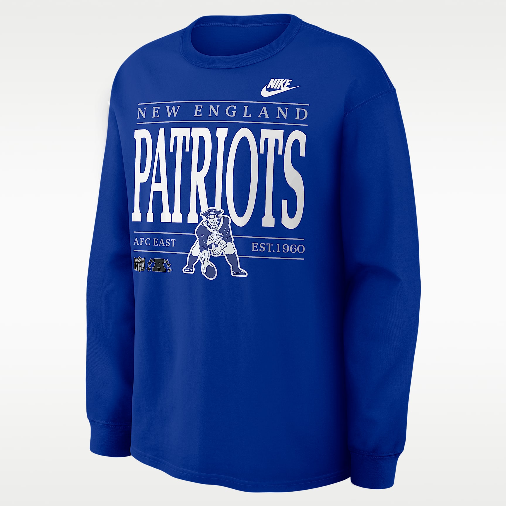 New England Patriots Rewind Max90 Men's Nike NFL Long-Sleeve T
